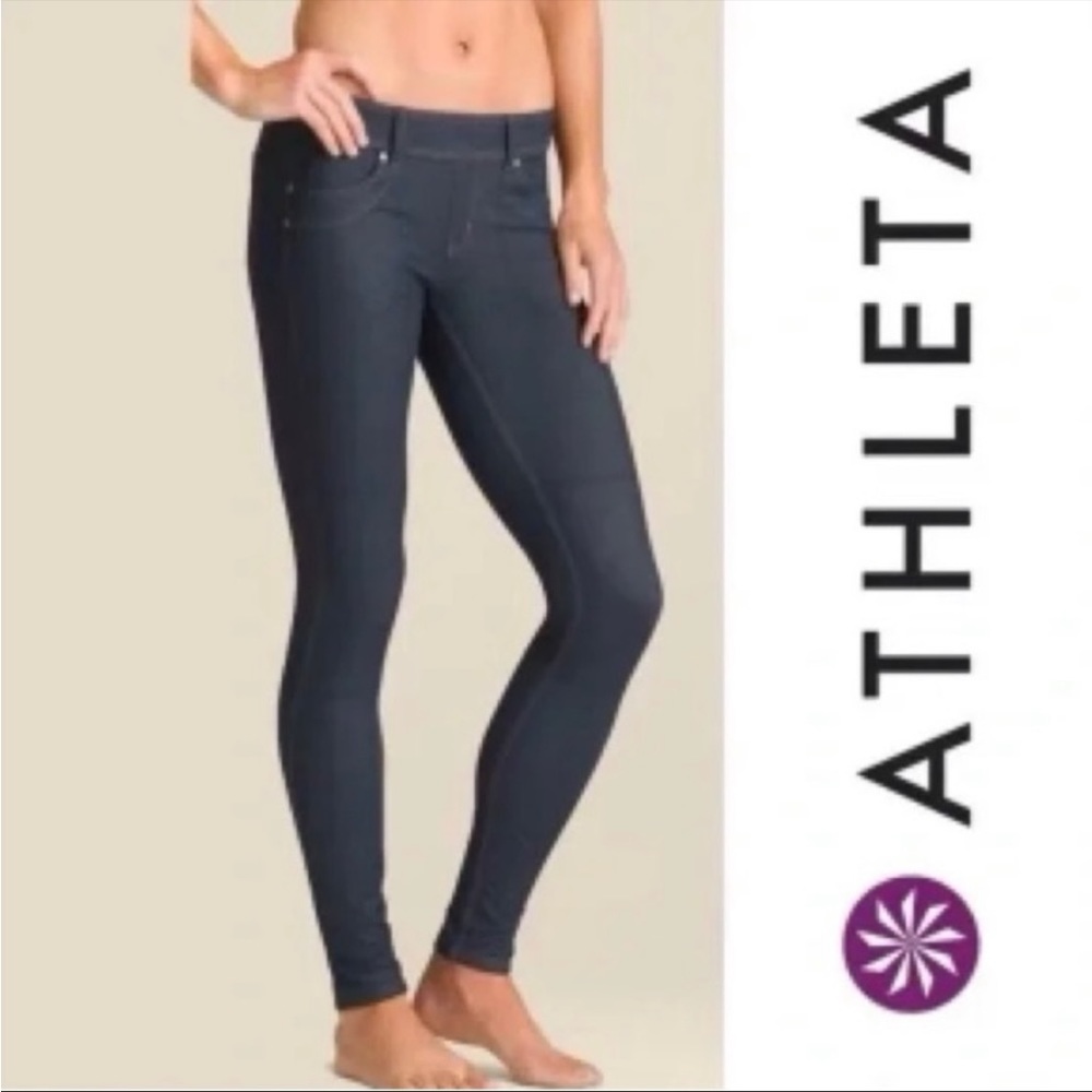 Athleta Bettona Jegging size XSP - bundle of 2 - navy and deep purple